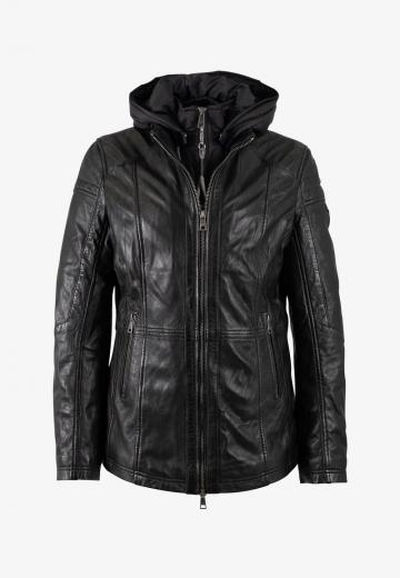 Кожаное пальто