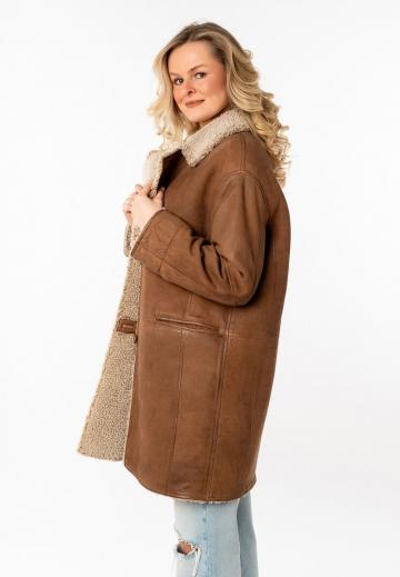 Кожаное пальто