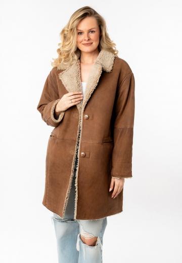 Кожаное пальто