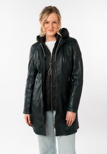 Кожаное пальто