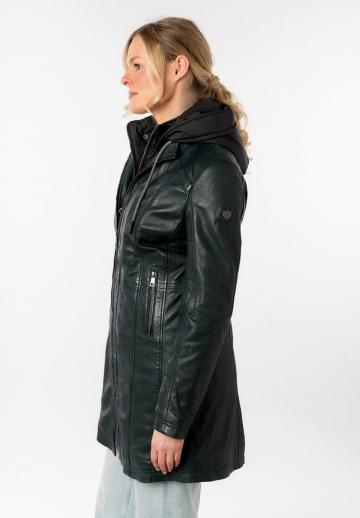 Кожаное пальто