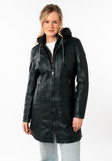 Кожаное пальто