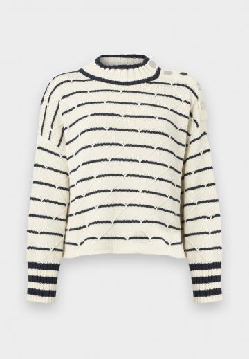Пуловер в полоску