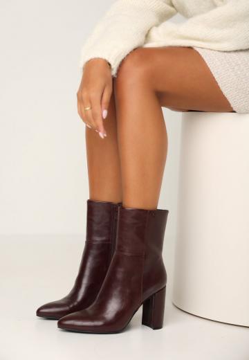 Полусапожки на высоком каблуке