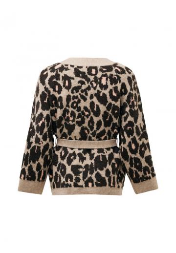 Жаккардовая вязаная кофта