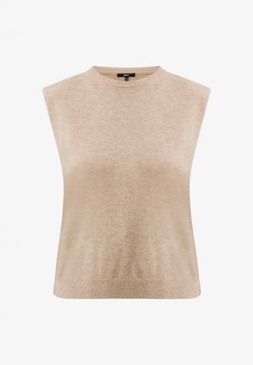 Пуловер без рукавов