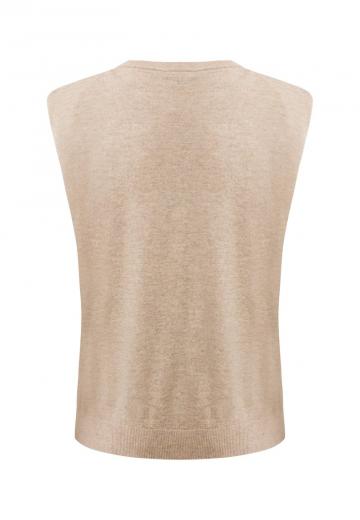 Пуловер без рукавов