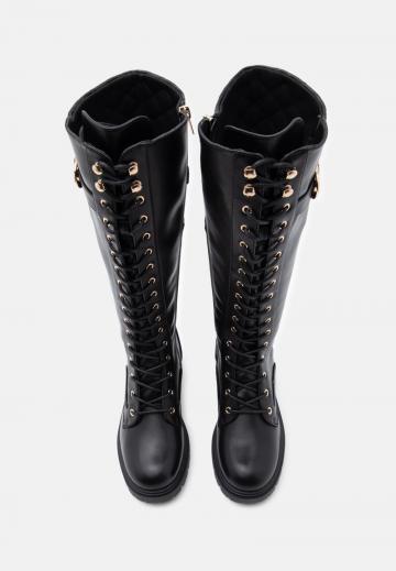 Сапоги на шнуровке
