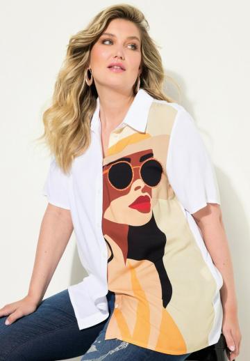 Длинная блузка