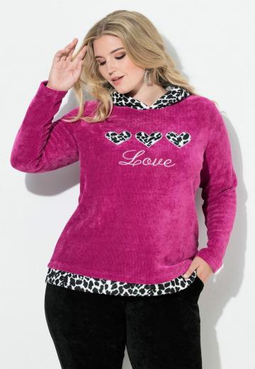 Пуловер с капюшоном