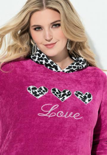 Пуловер с капюшоном