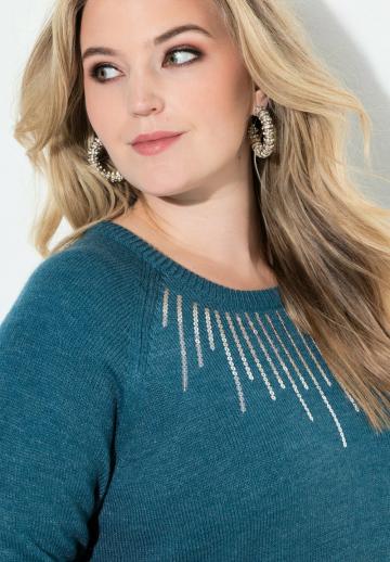 Длинный пуловер