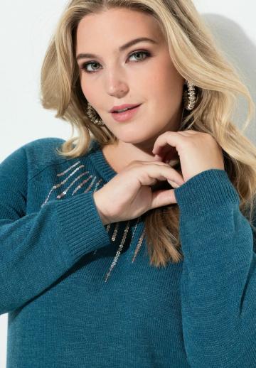 Длинный пуловер