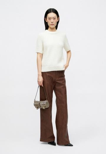 Пуловер с коротким рукавом