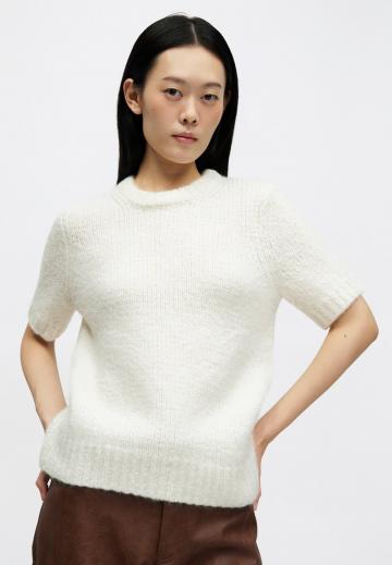 Пуловер с коротким рукавом