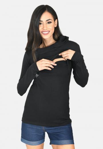 Пуловер с капюшоном