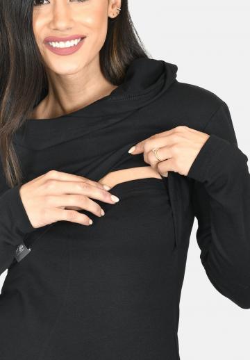 Пуловер с капюшоном