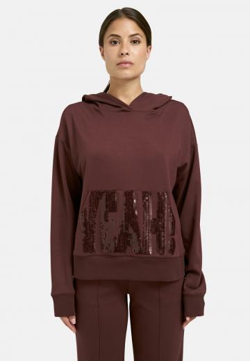 Пуловер с капюшоном