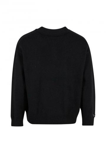 Пуловер с воротником поло