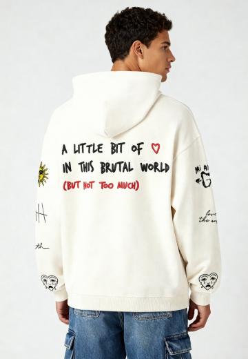 Пуловер с капюшоном