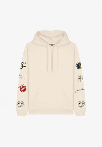 Пуловер с капюшоном