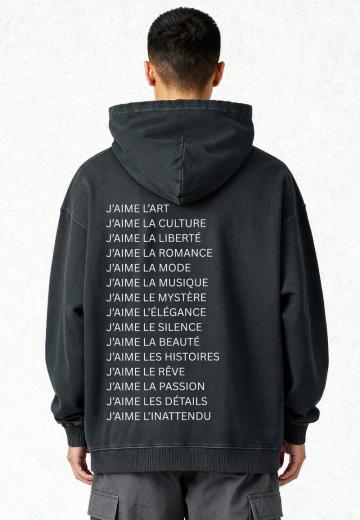 Пуловер с капюшоном