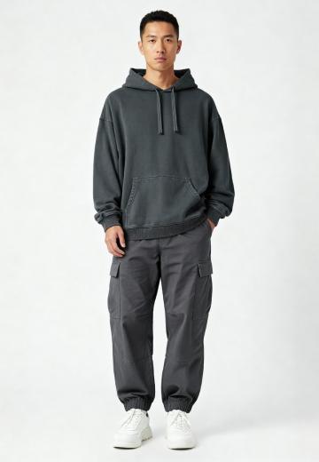 Пуловер с капюшоном