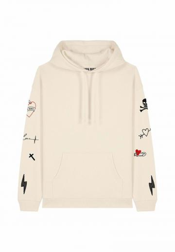 Пуловер с капюшоном