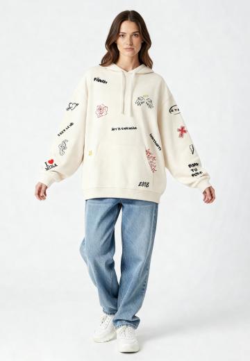 Пуловер с капюшоном