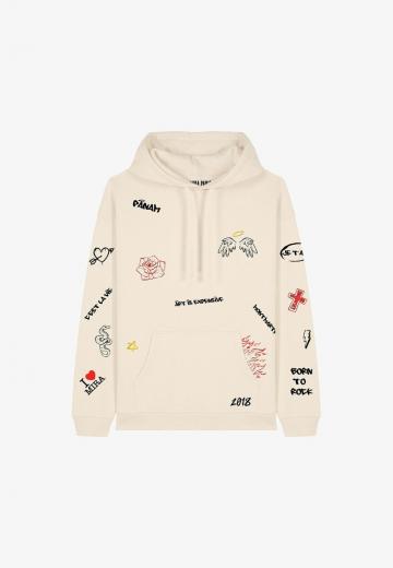 Пуловер с капюшоном