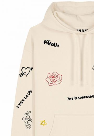 Пуловер с капюшоном