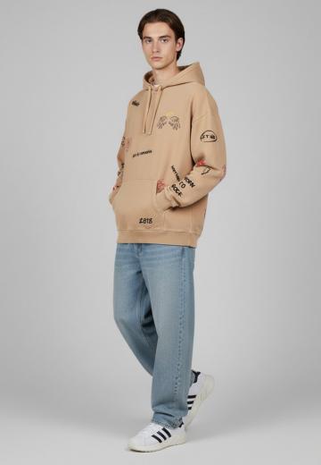 Пуловер с капюшоном