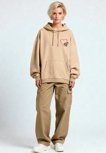 Пуловер с капюшоном