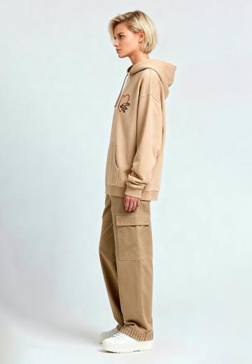 Пуловер с капюшоном