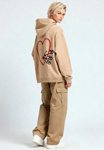 Пуловер с капюшоном