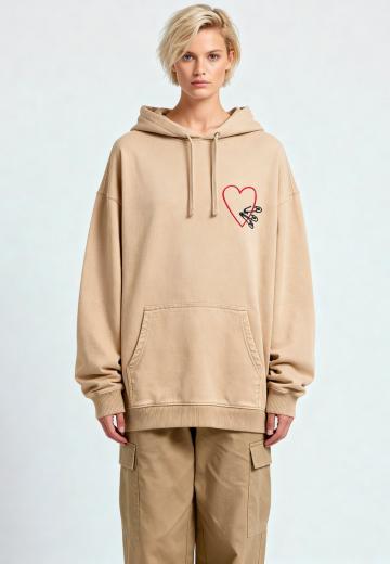 Пуловер с капюшоном