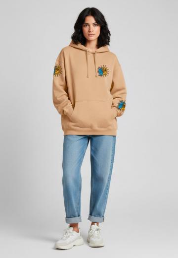 Пуловер с капюшоном