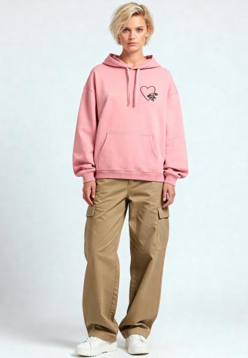 Пуловер с капюшоном