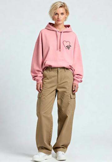 Пуловер с капюшоном