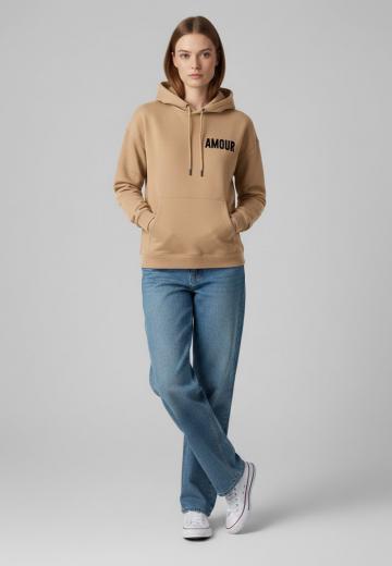 Пуловер с капюшоном