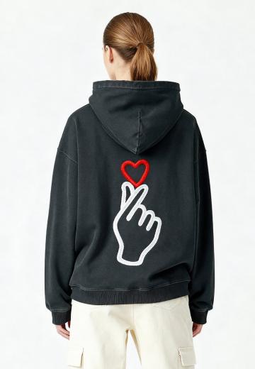 Пуловер с капюшоном