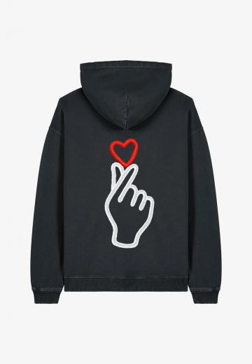 Пуловер с капюшоном