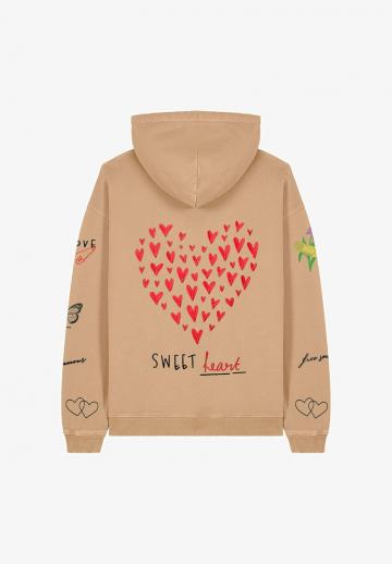 Пуловер с капюшоном