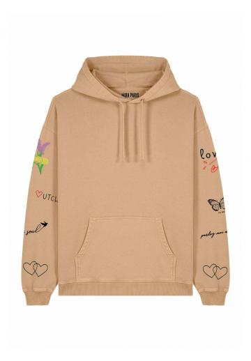 Пуловер с капюшоном