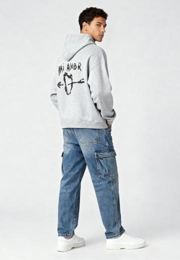 Пуловер с капюшоном