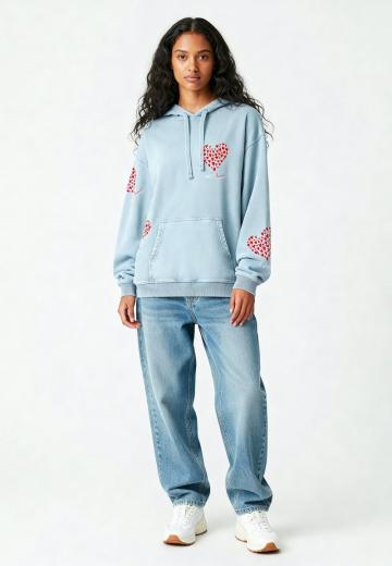 Пуловер с капюшоном