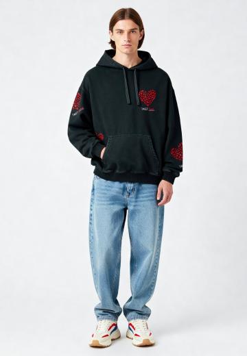 Пуловер с капюшоном