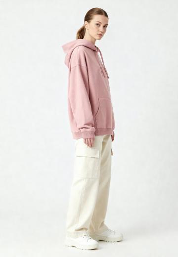 Пуловер с капюшоном