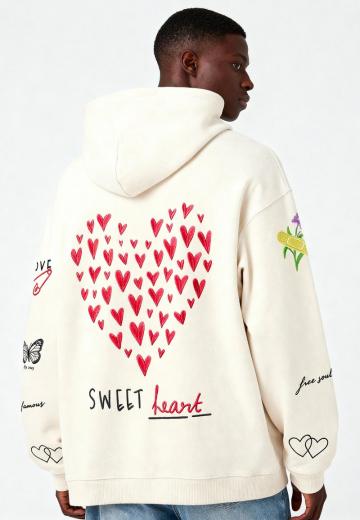 Пуловер с капюшоном