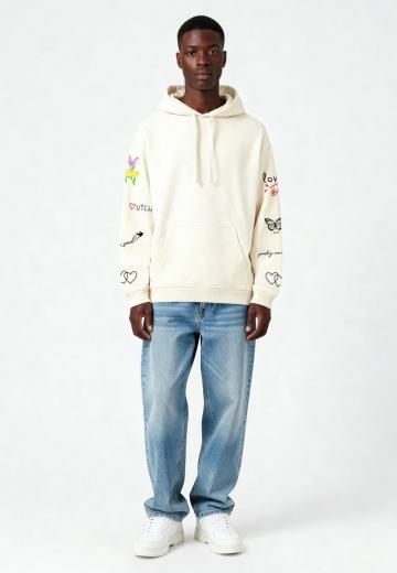 Пуловер с капюшоном